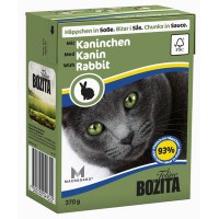 Bozita для кошек, кусочки в соусе, с кроликом (Feline Chunks in Sauce with Rabbit)